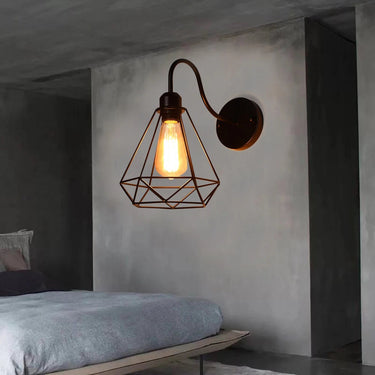 Industrial Vintage Wire Cage Wall Sconces